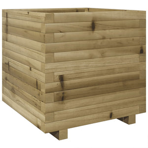 vidaXL Garden Planter 50x50x49.5 cm Impregnated Wood Pine