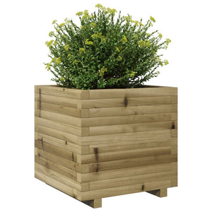 vidaXL Garden Planter 50x50x49.5 cm Impregnated Wood Pine