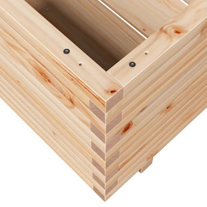 vidaXL Garden Planter 60x60x49.5 cm Solid Wood Pine