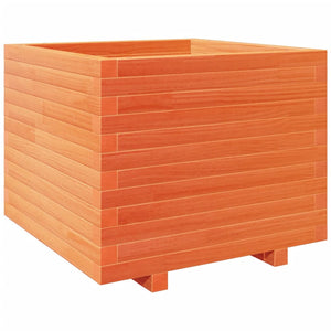 vidaXL Garden Planter Wax Brown 60x60x49.5 cm Solid Wood Pine