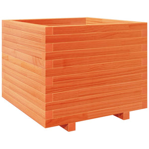 vidaXL Garden Planter Wax Brown 60x60x49.5 cm Solid Wood Pine