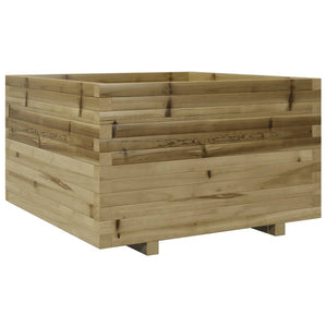 vidaXL Garden Planter 80x80x49.5 cm Impregnated Wood Pine