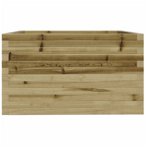 vidaXL Garden Planter 80x80x49.5 cm Impregnated Wood Pine