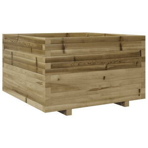 vidaXL Garden Planter 80x80x49.5 cm Impregnated Wood Pine