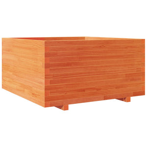 vidaXL Garden Planter Wax Brown 90x90x49.5 cm Solid Wood Pine