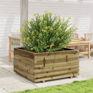 vidaXL Garden Planter 90x90x49.5 cm Impregnated Wood Pine