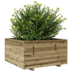 vidaXL Garden Planter 90x90x49.5 cm Impregnated Wood Pine