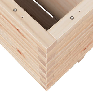 vidaXL Garden Planter 100x100x49.5 cm Solid Wood Pine