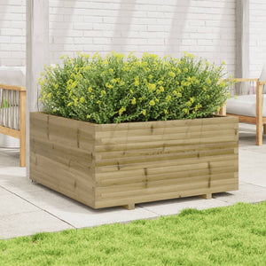 vidaXL Garden Planter 100x100x49.5 cm Impregnated Wood Pine