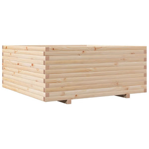 vidaXL Garden Planter 110x110x49.5 cm Solid Wood Pine