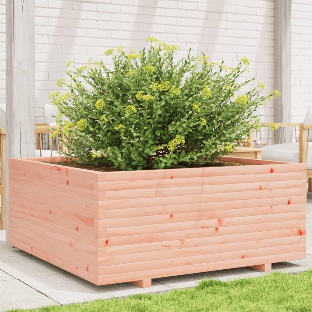 vidaXL Garden Planter 110x110x49.5 cm Solid Wood Douglas