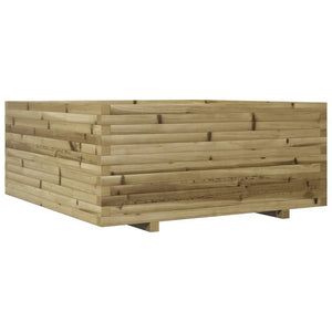 vidaXL Garden Planter 110x110x49.5 cm Impregnated Wood Pine