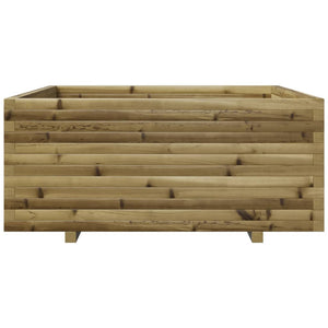 vidaXL Garden Planter 110x110x49.5 cm Impregnated Wood Pine