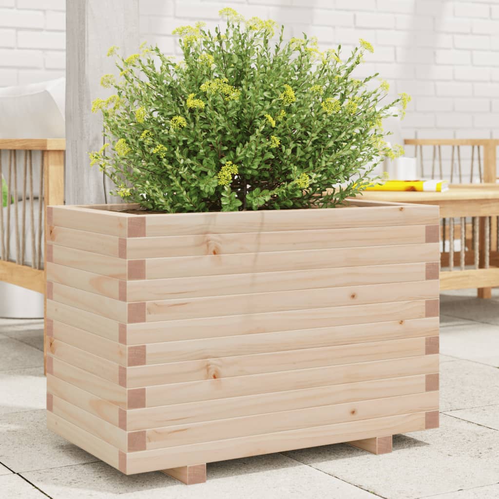 vidaXL Garden Planter 70x40x49.5 cm Solid Wood Pine