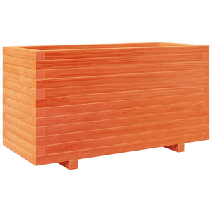 vidaXL Garden Planter Wax Brown 90x40x49.5 cm Solid Wood Pine