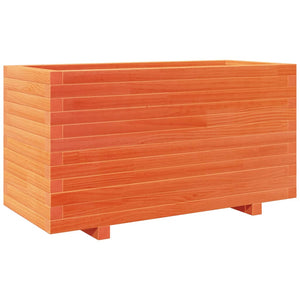 vidaXL Garden Planter Wax Brown 90x40x49.5 cm Solid Wood Pine