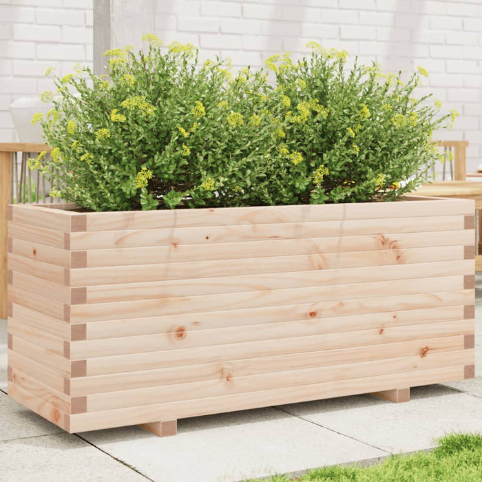 vidaXL Garden Planter 110x40x49.5 cm Solid Wood Pine