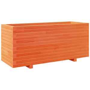 vidaXL Garden Planter Wax Brown 110x40x49.5 cm Solid Wood Pine