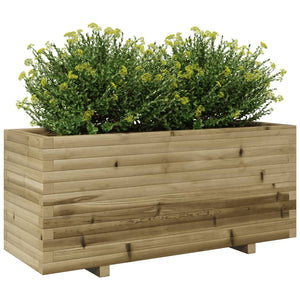 vidaXL Garden Planter 110x40x49.5 cm Impregnated Wood Pine