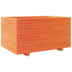 vidaXL Garden Planter Wax Brown 90x60x49.5 cm Solid Wood Pine