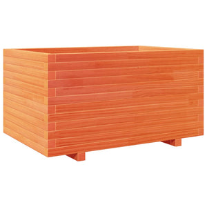 vidaXL Garden Planter Wax Brown 90x60x49.5 cm Solid Wood Pine