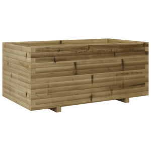 vidaXL Garden Planter 110x60x49.5 cm Impregnated Wood Pine