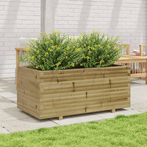 vidaXL Garden Planter 110x60x49.5 cm Impregnated Wood Pine