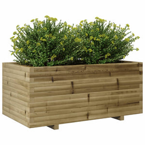 vidaXL Garden Planter 110x60x49.5 cm Impregnated Wood Pine