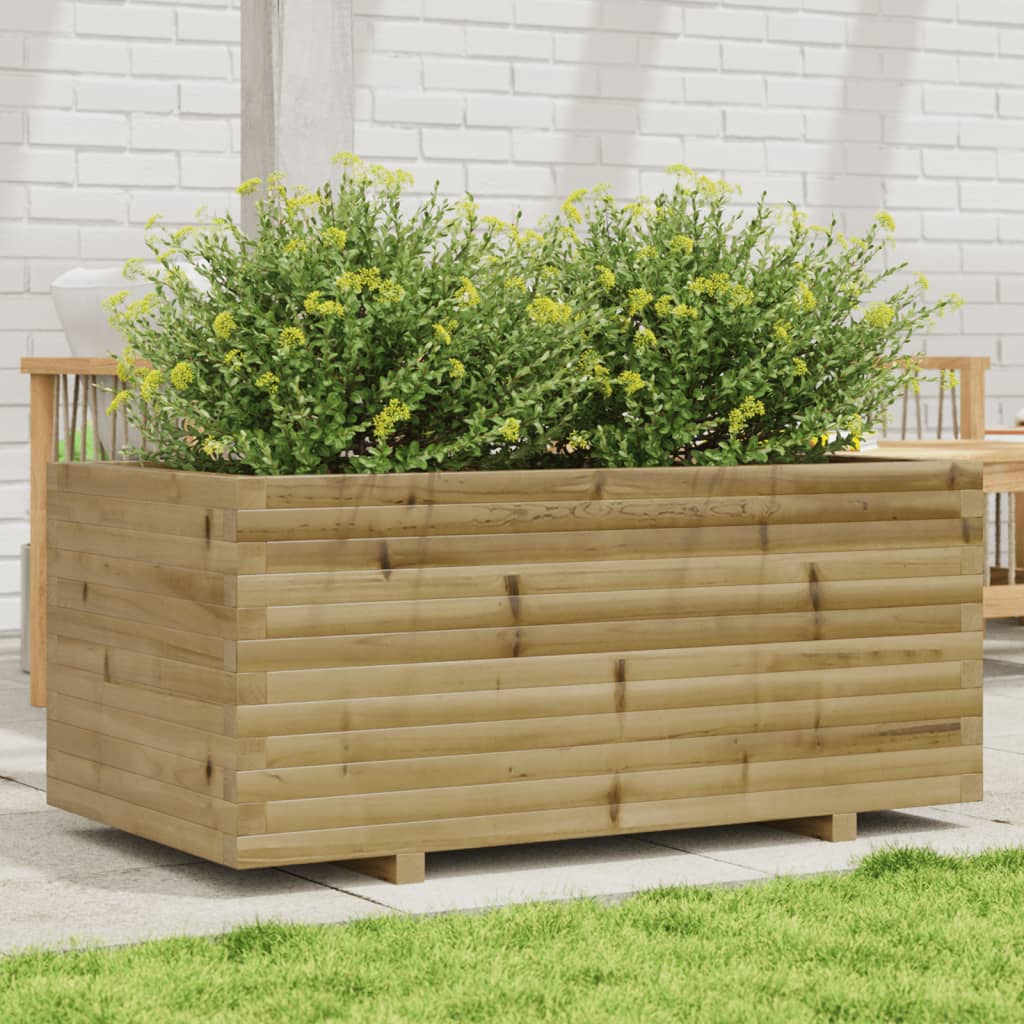 vidaXL Garden Planter 110x60x49.5 cm Impregnated Wood Pine