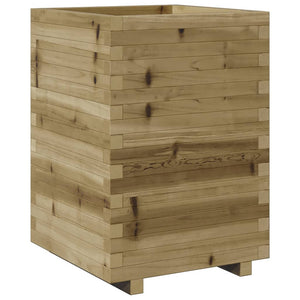 vidaXL Garden Planter 50x50x72.5 cm Impregnated Wood Pine