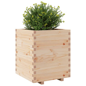 vidaXL Garden Planter 60x60x72.5 cm Solid Wood Pine