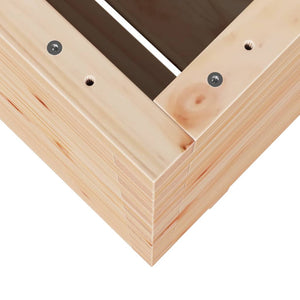 vidaXL Garden Planter 60x60x72.5 cm Solid Wood Pine