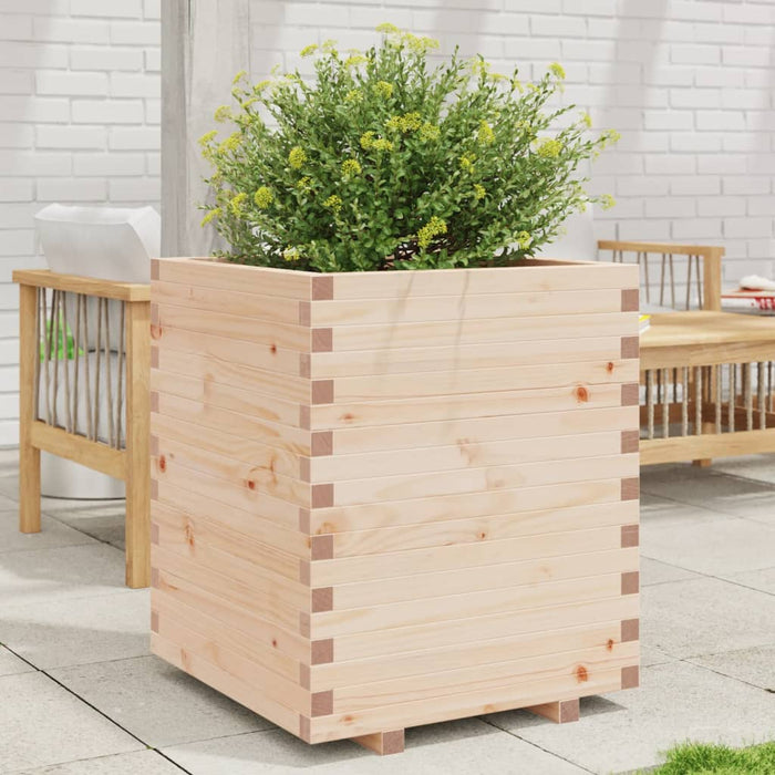 vidaXL Garden Planter 60x60x72.5 cm Solid Wood Pine