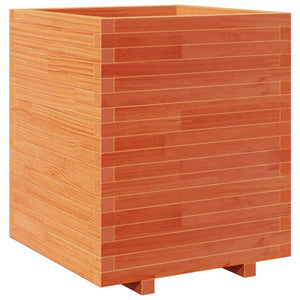 vidaXL Garden Planter Wax Brown 60x60x72.5 cm Solid Wood Pine