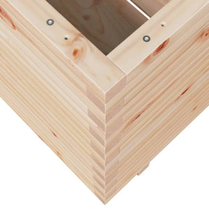 vidaXL Garden Planter 70x70x72.5 cm Solid Wood Pine