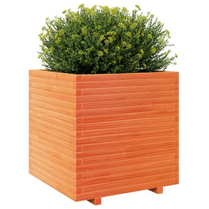 vidaXL Garden Planter Wax Brown 70x70x72.5 cm Solid Wood Pine