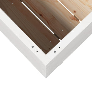 vidaXL Garden Planter White 70x40x72.5 cm Solid Wood Pine