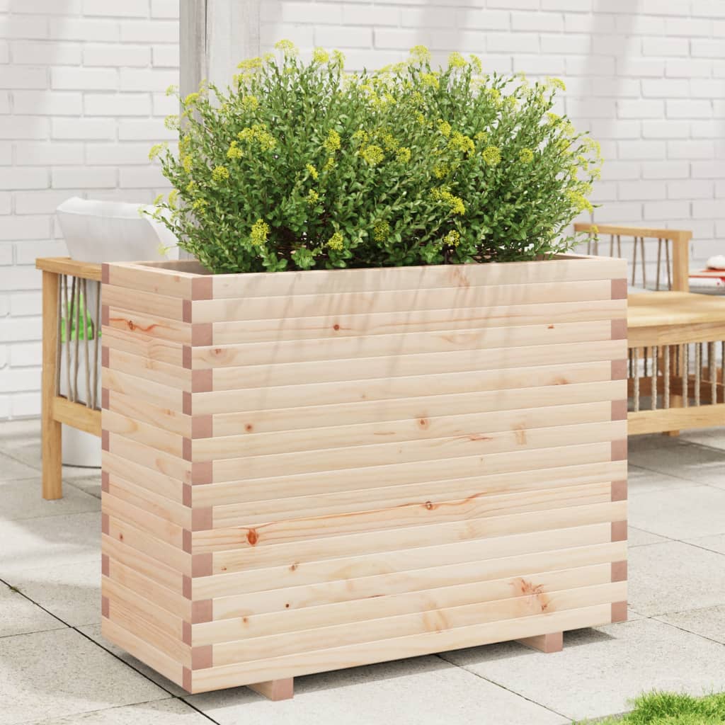 vidaXL Garden Planter 90x40x72.5 cm Solid Wood Pine