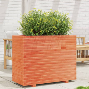 vidaXL Garden Planter Wax Brown 90x40x72.5 cm Solid Wood Pine