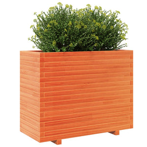 vidaXL Garden Planter Wax Brown 90x40x72.5 cm Solid Wood Pine