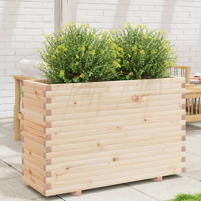 vidaXL Garden Planter 110x40x72.5 cm Solid Wood Pine