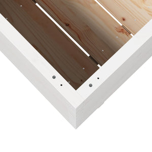 vidaXL Garden Planter White 110x40x72.5 cm Solid Wood Pine