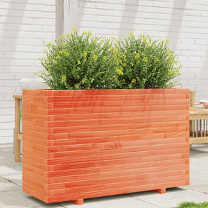 vidaXL Garden Planter Wax Brown 110x40x72.5 cm Solid Wood Pine