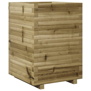 vidaXL Garden Planter 50x50x72 cm Impregnated Wood Pine