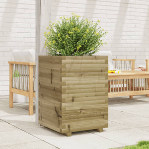 vidaXL Garden Planter 50x50x72 cm Impregnated Wood Pine