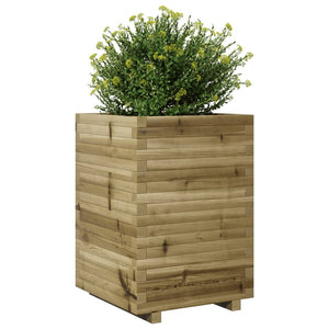 vidaXL Garden Planter 50x50x72 cm Impregnated Wood Pine