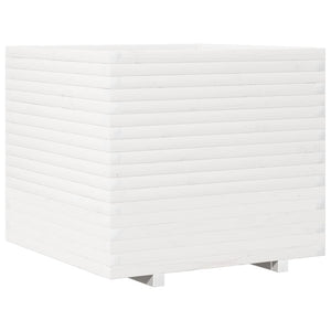 vidaXL Garden Planter White 80x80x72 cm Solid Wood Pine