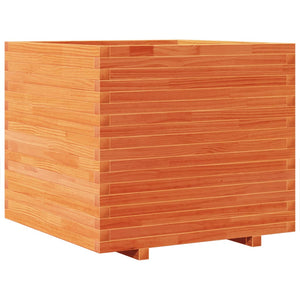 vidaXL Garden Planter Wax Brown 80x80x72 cm Solid Wood Pine