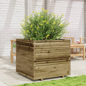 vidaXL Garden Planter 80x80x72 cm Impregnated Wood Pine