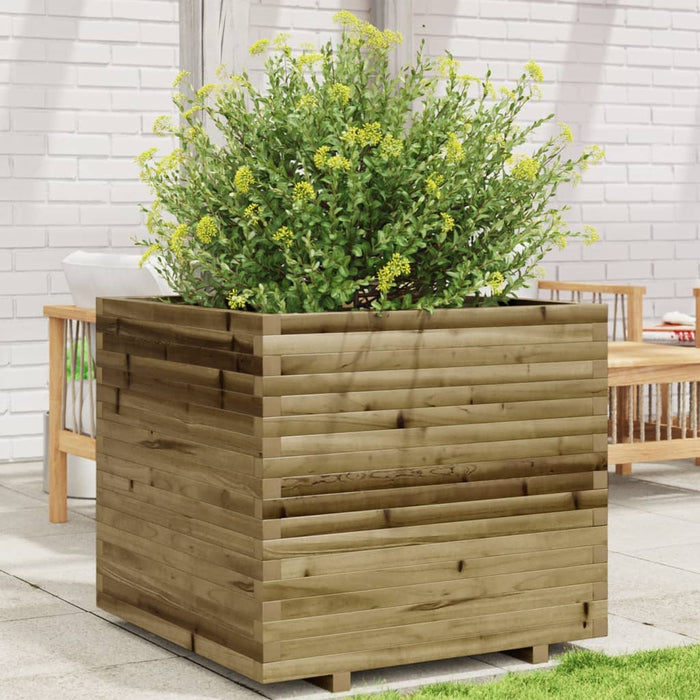 vidaXL Garden Planter 80x80x72 cm Impregnated Wood Pine